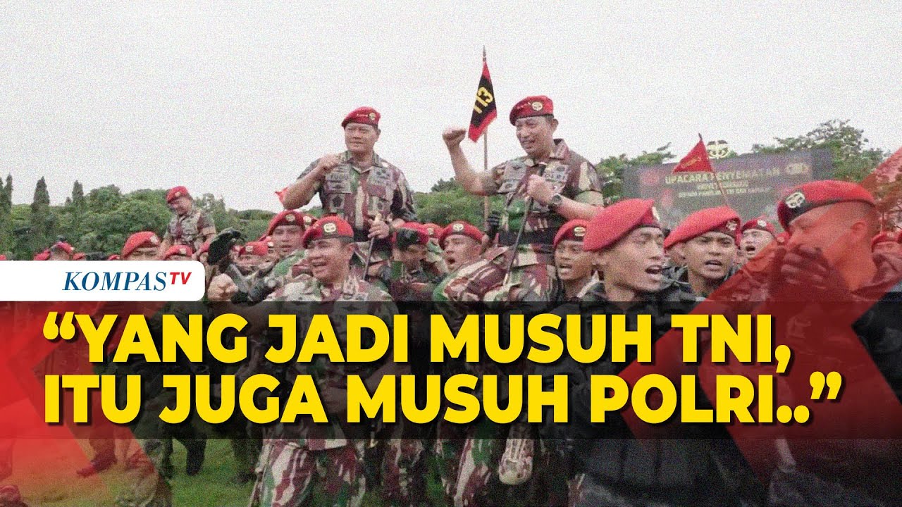 Kapolri Usai Disemat Baret Merah Kopassus: Siapa Yang Jadi Musuh TNI ...