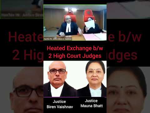 Heated Argument B/w Two Judges Of Gujarat High Court Over Differences ...