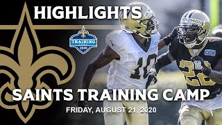Saints Training Camp Highlights (8/21/2020) | New Orleans Saints