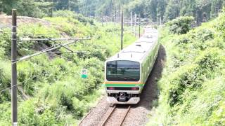 東北本線 白坂-豊原 ＥＦ８１-１３４牽引Ｅ２３１系Ｕ６９編成 ＫＹ出場通過ＢＳ 2017.08.07