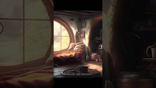 Cozy Hobbit House Ambience  Peaceful Spring Ambience Fireplace & Nature Sounds