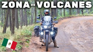 ATRAVIESO ZONA DE VOLCANES  EN MOTO 🇲🇽 / Cap 169 / USHUAIA a ALASKA en MOTO