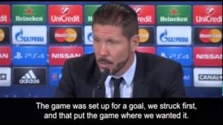 Diego Simeone pleased with Atlético Madrid's performance against Juventus
