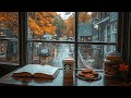 Rainy Day in Coffee Sop - Instrumental Soft Piano Music & Soft Rain Sounds for Relax, Study, Felling