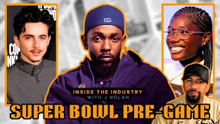 Kendrick Lamar Super Bowl Pre-Game: Timothee Chalamet Interview pt 2, Doechii x Dave Free in NO