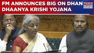 Nirmala Sitharaman News: FM Announces Big On PM Dhan Dhaanya Krishi Yojana, Watch Budget Speech