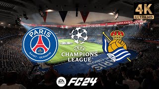Paris Saint Germain vs Real Sociedad | UEFA Champions League | EA FC 24 | PS5™ 4K HD