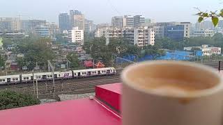 #MUMBAI LOCAL TRAIN PHOTOSESSION FT.MASALA TEA#4.45 PM#23/12/2024