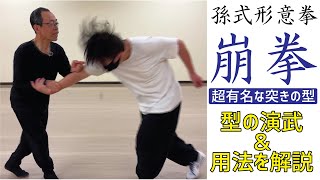 孫家拳の突きの基本 孫式形意拳 五行拳の崩拳 後藤英二老師