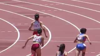 5月28日第70回 広島県高等学校総合体育大会 陸上競技　女子100ｍH 準決勝2組