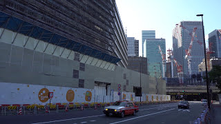 【東京駅前常盤橋プロジェクト】高さ日本一390mの超高層ビル「大手町二丁目常盤橋地区第一種市街地再開発事業」・JXビル、日本ビルヂングの解体状況（2016年10月2日）