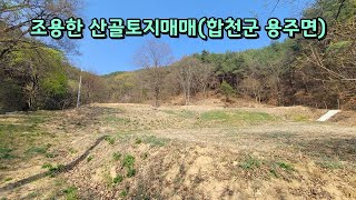 조용한 산골토지매매(합천군 용주면)