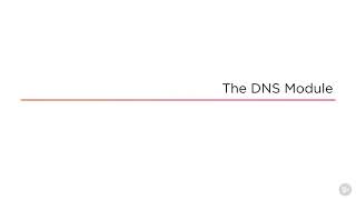 NodeJS: DNS Module