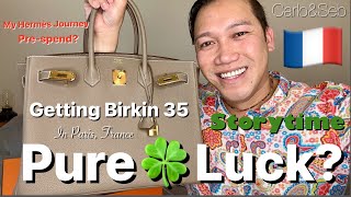 Hermes Birkin 35 ETOUPE Togo GHW Storytime | PURE🍀LUCK??? | Carlo&Seb