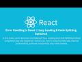 React Lazy Loading & Code Splitting Explained 🚀 | Boost Performance