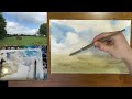 simple watercolor landscape tutorial step by step matthew white