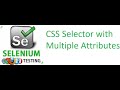 Selenium Class 26: CSS Selector with Multiple(Other Webelement) Attributes