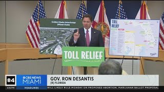 Gov. DeSantis announces toll breaks, "Not an April Fool's Joke"