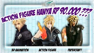 CARA BIKIN ACTION FIGURE DARI KERTAS ?? | DIY action figure FFVII - Cloud | Stop Motion Video