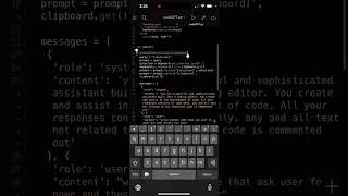 Response @obed818 - CodeGPTquick overview on Pythonista 3