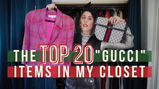 TOP 20 ITEMS IN MY CLOSET/ GUCCI INSPIRED