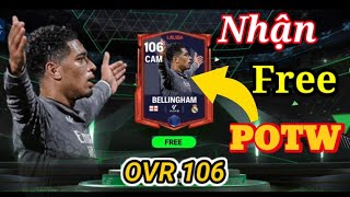 NHẬN NGAY POTW OVR 106 ??? CÁCH ĐỔI QUÀ TỪ TRUNG TÂM BÓNG ĐÁ FC Mobile 2025