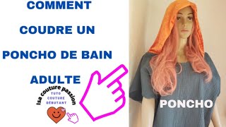 comment coudre un poncho de bain adulte facile #isacouturepassion