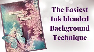 Create the Easiest Ink blended background