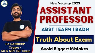 Assistant Professor ABST EAFM BADM- Perfect Strategy। Best Books to Read | Interview & RPSC का सच