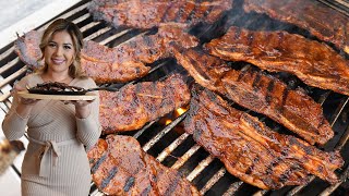 My Favorite Sweet and Spicy BBQ GRILLED RIBS, Korean Inspired!