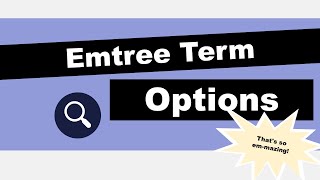 Embase's Emtree Has Options | Five Minute Friday