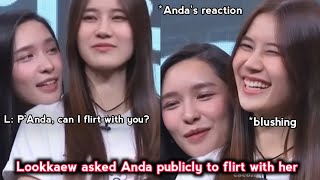 Lookkaew Asked Anda Publicly to Flirt with her! ANDA WAS BLUSHING 😍( Andalookaew )