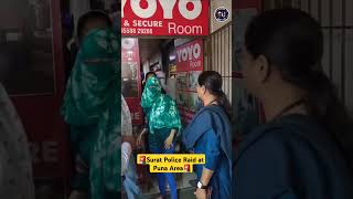 Surat police carried out raid at puna area🚨#news #hotelraid #surat #suratpolice