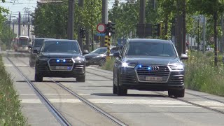 3X Snelle Response Team 2X Audi SQ7 + 1X Volkswagen Transporter T6 met spoed over de Noorderlaan