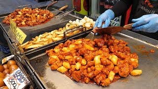 양많은 시장 닭강정 맛집, 매일 새기름 / Sweet and sour chicken, clean oil - korean street food