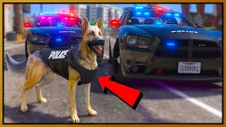 I Become K-9 Dog & Trolled Cops in GTA 5 RP