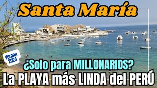 La Playa más BONITA del PERÚ en Santa Maria Perú 2024 ¿Playa de Millonarios?