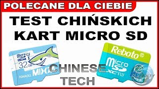 Chińskie karty microsd z banggood i aliexpress (Mixza 32 GB i Reboto 64 GB Class 10)