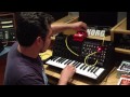 korg ms 20 kit with the vox double deca delay pedal