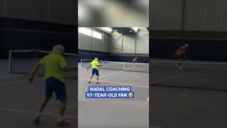 Nadal Hits With 97-Year-Old Fan