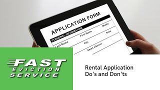 Tenant Rental Applications: Do's and Don'ts - California Rental Application Mistakes & What to Avoid