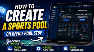 Quick League Creation on OfficePoolStop | New Pool Tutorial