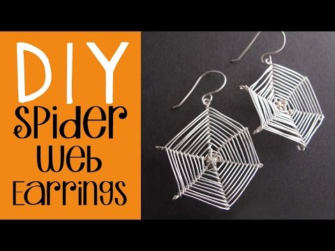 Halloween DIY - Spider Web Earrings Tutorial - Easy Halloween Costume Halloween DIY - Spider Web Earrings Tutorial - Easy Halloween Costume