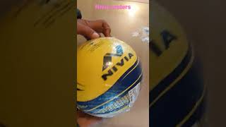 NIVIA craters water resistant Rubber molded volleyball blue yellow size 4 ₹449