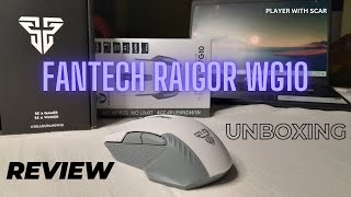 Fantech WG10 Raigor II Wireless Gaming Mouse- White II Unboxing II Review