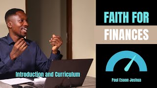 Faith For Finances - Introducing groundbreaking training for Believers, Pastors and Administrators