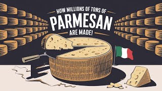 How Millions of Tons of Parmesan Cheese Are Made!#ParmesanCheese#CheeseMaking #ItalianCuisine#cheese