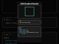Gradient Borders using CSS