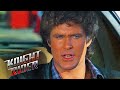 Michael Chases Down a Motorcycle  | Knight Rider