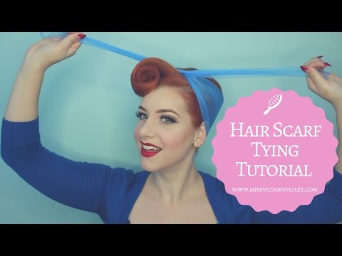 Hair Scarf Tying Tutorial Hair Scarf Tying Tutorial